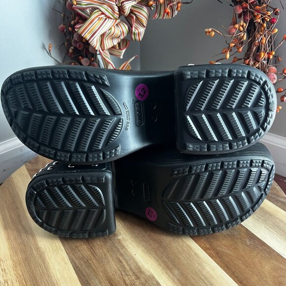 Crocs Siren Studded Clog Black Men's Sizes 12 US / 46-47EU Slip On Shoes Steampu - Picture 9 of 10